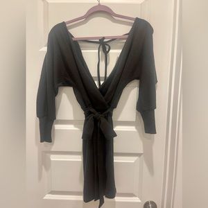 Francesca’s black sweater mini dress sz s